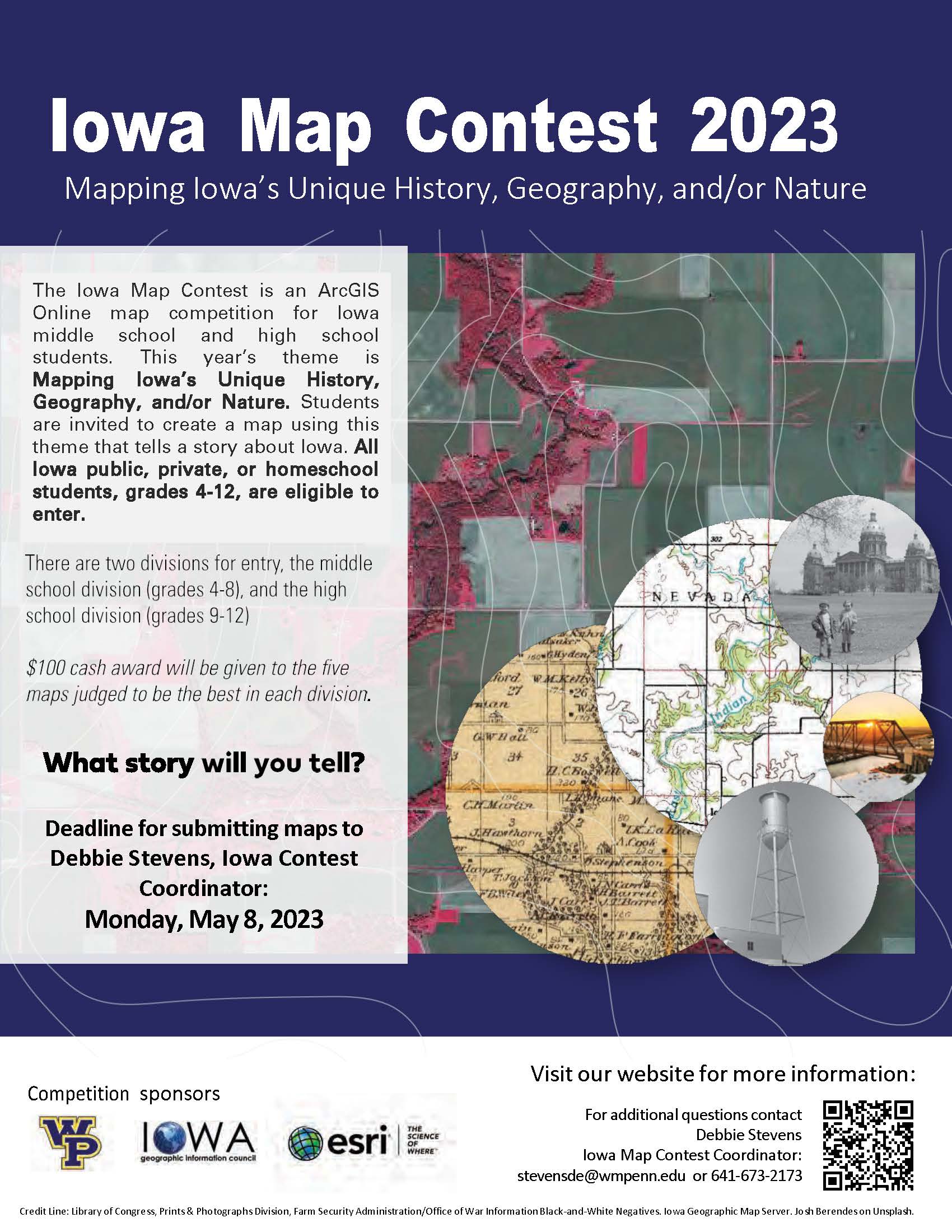 Iowa Map Contest Poster2023 